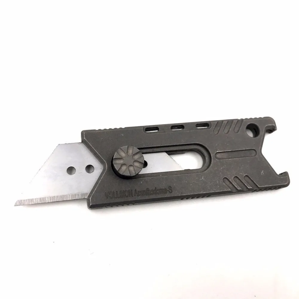 

VOLLSION Acanthodoras-S Titanium Mini Paper Cutter Compact Utility Knife Portable Pocket Paper Knife Bottle Opener for Arts