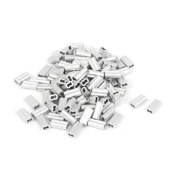 

THGS 3/64-inch Wire Rope Aluminum Sleeves Clip Fittings Cable Crimps 100pcs