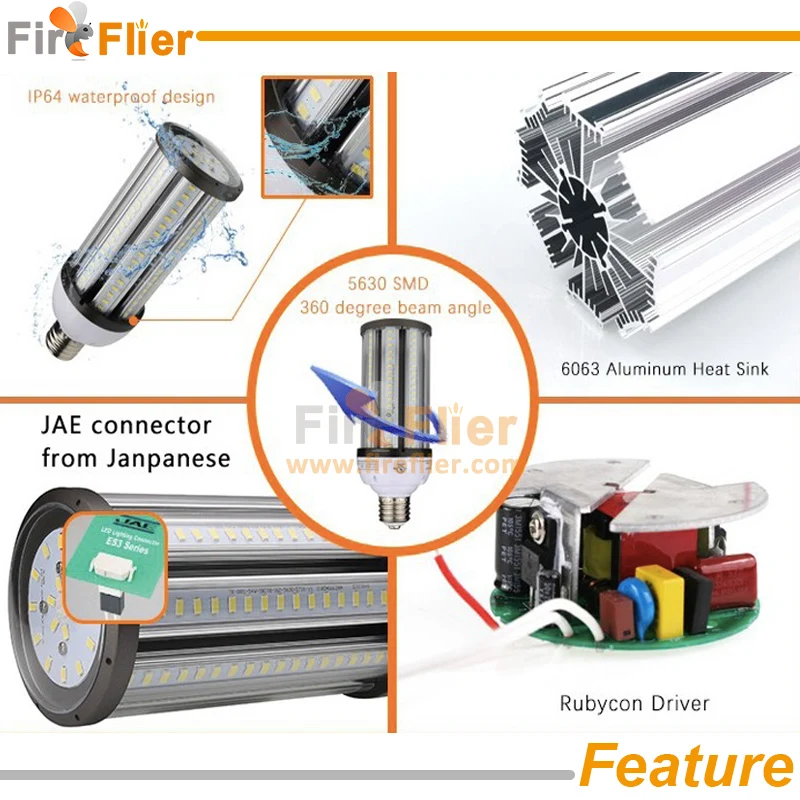 ip64 led corn bulb light feature