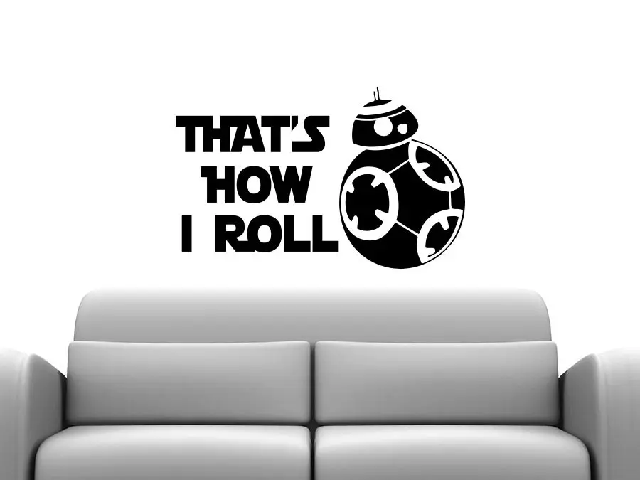 Star Wars Wall Decals Quotes Vinyl Sticker Decal BB-8 Android Nursery