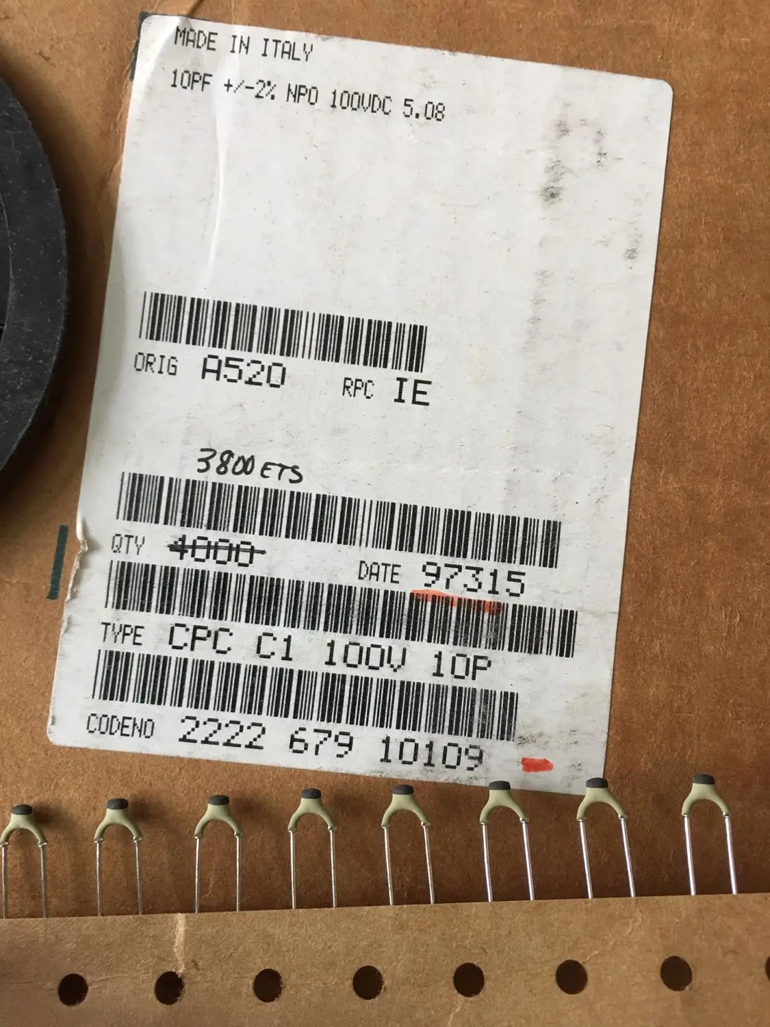 

2019 hot sale Holland BC 20PCS/50PCS High Frequency Silver Film Ceramic Capacitors 100v10PF 10PF 10P P5 100V free shipping