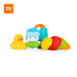 6 шт. Xiaomi Mitu милый счастливый игровой набор детские игрушки для ванной набор для девочек мальчиков экологическая безопасность мультфильм