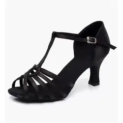 Женские вечерние туфли для бальных танцев Salsa Tango женские туфли для танцев в латинском стиле красные, черные туфли с мягкой подошвой