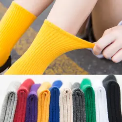 Унисекс радужного цвета мужские носки 100 хлопок Harajuku цветные яркие средние Носки мужские стандартные 1 пара