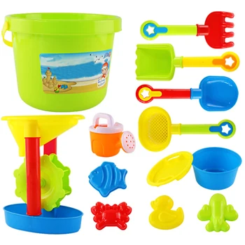 

13Pcs/Set Summer Kids Sand Beach Toys Castle Bucket Spade Shovel Rake Water Tools Set For Kids Toys Fun Shovel Molds