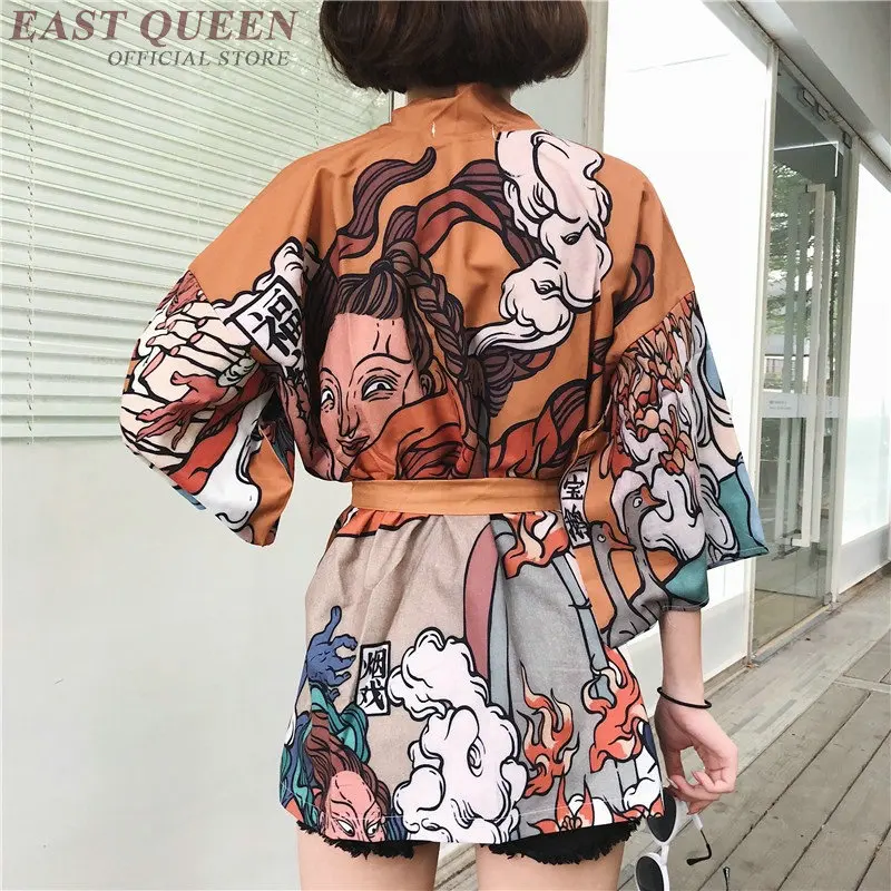 Womens tops and blouses 2020 harajuku kawaii shirt Japanese streetwear outfit kimono cardigan female yukata blouse women AZ004