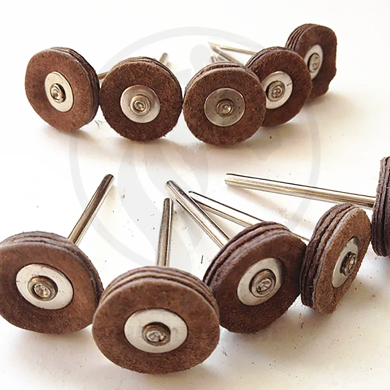 10pcs Leather Polishing Buffing Wheels Burs for Rotary Tools Dremel