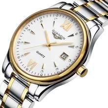 Hot! montre Hommes marque de luxe GUANQIN Nouveau mode Hommes de Quartz Casual Montre Robe montre Hommes Montre-Bracelet relogio masculino