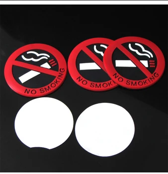 

5 Pieces Car Styling Good Sticky No Smoking Warning Logo Car Internal Exterior Universal Stickers Natural Latex Production