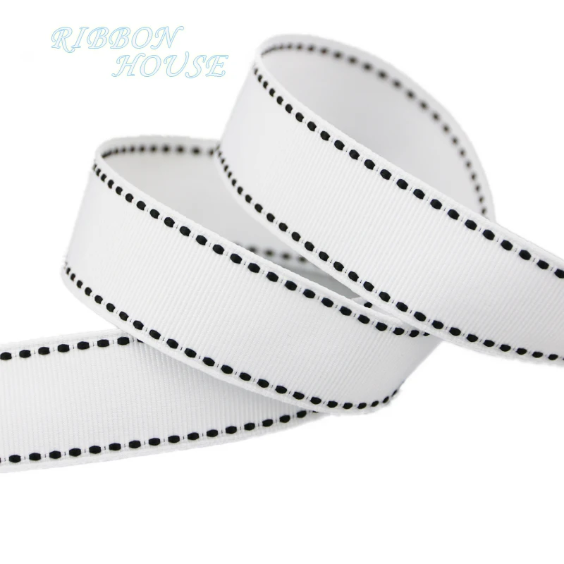 

(10 yards/roll) white grosgrain colored cords ribbon wholesale gift wedding baking ribbons