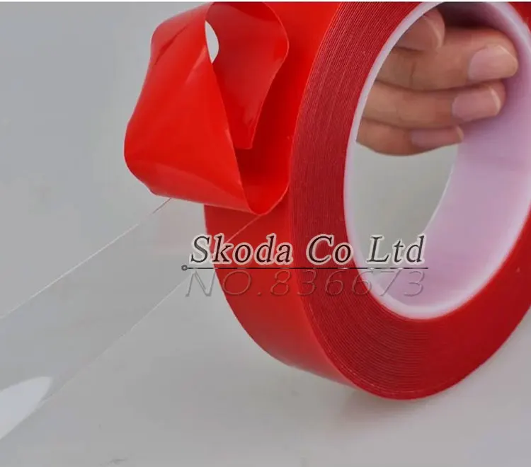 2pcs/lot Acrylic Adhesive Double Sided Tape Red Film Transparent tape 10mm*25M for Phone LCD Screen Battery Phone Display Lens 2pcs/lot Acrylic Adhesive Double Sided Tape Red Film Transparent tape 10mm*25M for Phone LCD Screen Battery Phone Display Lens