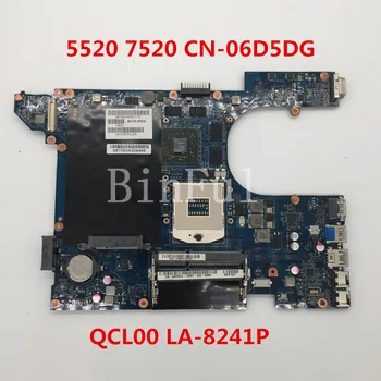 

High quality For Inspiron 15R 5520 7520 Laptop motherboard CN-06D5DG 06D5DG 6D5DG QCL00 LA-8241P Pga 989 HM77 100% full Tested