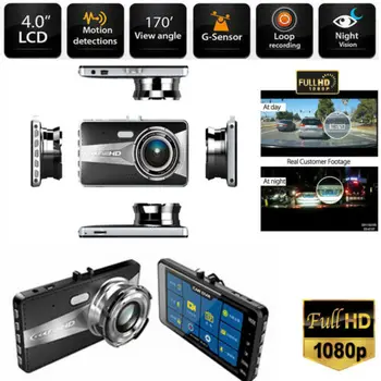 

Sale1080P HD Dual Lens 170° Dash Cam Car DVR Video Recorder Camera G-Sensor