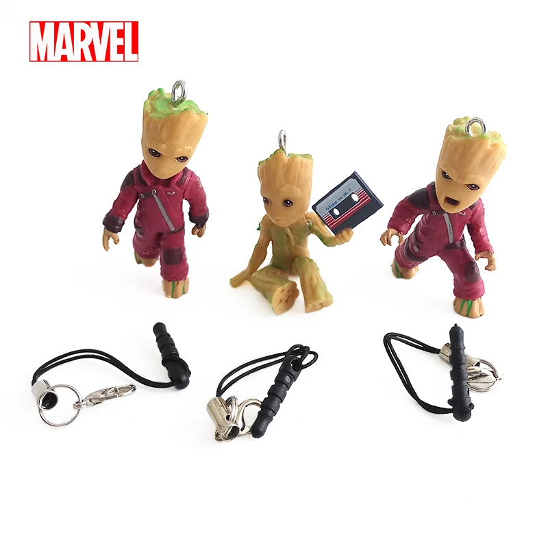 

Marvel Avengers Galaxy 3pcs Baby Tree Groot PVC Action Figure Model Toy Dolls Keychain Gift New In Stock & Free Shipping