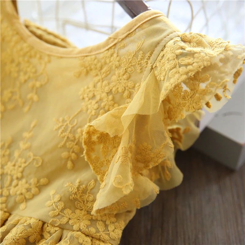 verão meninas flor vestido de princesa crianças