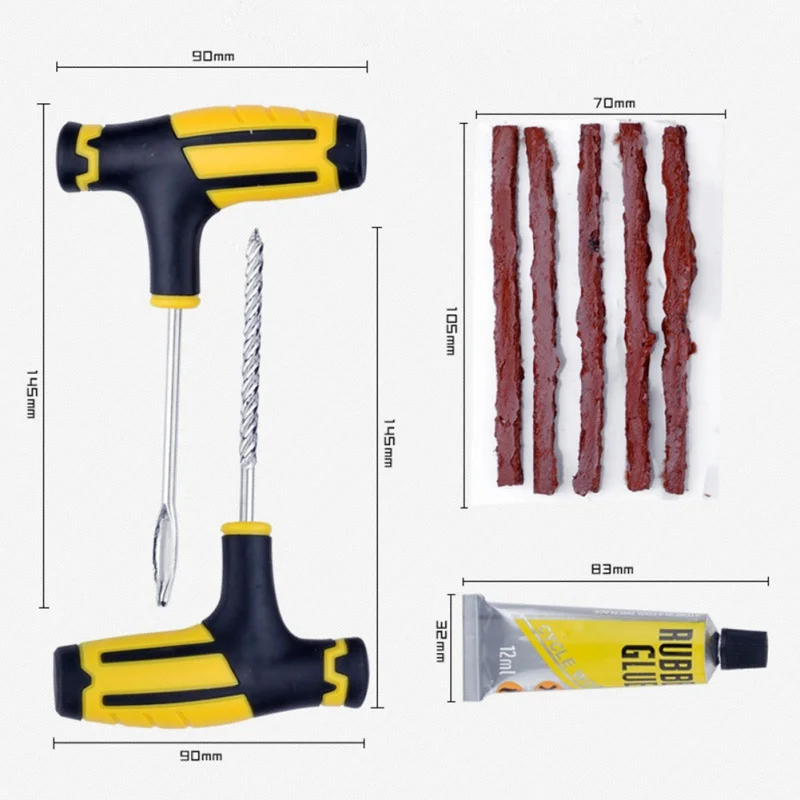 1 Набор инструментов для ремонта автомобильных шин, набор инструментов для ремонта автомобильных шин, набор инструментов для ремонта универсальных автомобильных аксессуаров