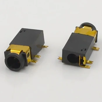 

10pcs Jack 3.5mm Audio Connector Headphone Plug Patch Gold Plated PJ-327C Diameter 3.5 Audio Interface