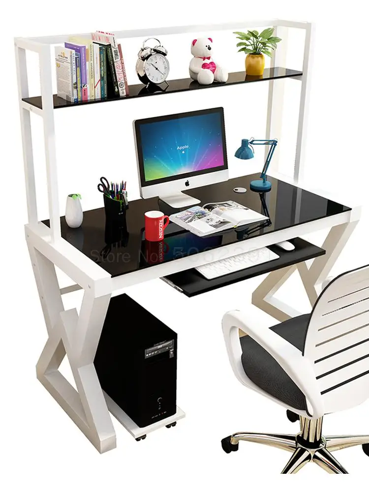 

Computerized Desktop Household Simple And Economical Computer Desk With Desk And Bookshelf Combination Saving Space And Multi-fu
