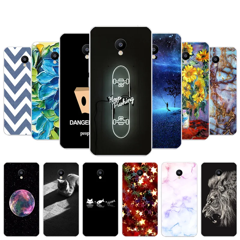 Мягкий силиконовый чехол из ТПУ для Meizu M3 M3s M3S Mini с принтом скейтборда черный