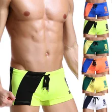 Марка Купальники Для мужчин мужские плавки Для мужчин цвет соответствия плавание боксеры Для мужчин купальники лето