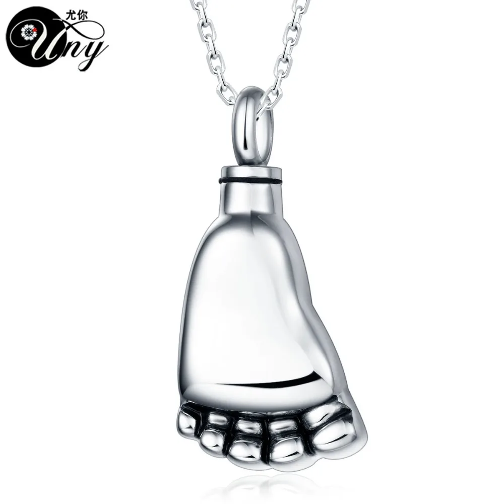 UNY Cremation Urn Keepsake Ashes Baby Feet Pet Urn Ash Necklaces