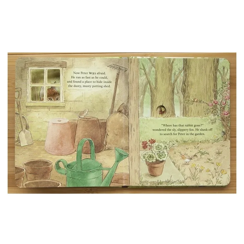 Кролик Питер с открытым внутри Сказочный учим английский 3D лоскут фотографии книги ребенка раннего детства подарок для детей чтения