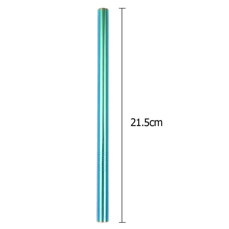 Очень широкая длинная соломинка, многоразовая, 304 нержавеющая сталь, соломинка для питья, металлическая соломинка для смузи, тапиока, жемчуг, молочный чай, 1 шт