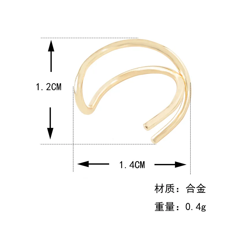 Без пирсинга, клипсы для ушей, крестообразные С-образные клипсы, серьги для ушей, манжета для ушей, женские серьги, модное ювелирное изделие, серьги-манжеты для ушей, 1 шт