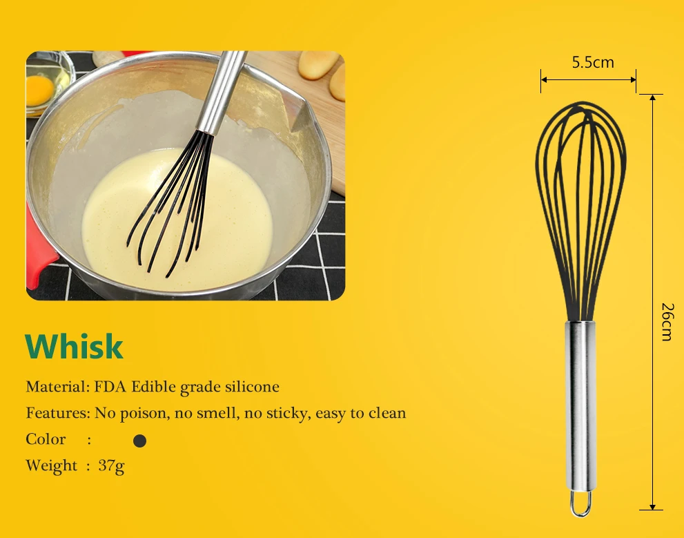 Силиконовая пищевая лопатка Тернер щетка для выпечки приспособление для взбивания яиц лопатка-скребок силиконовые кухонные принадлежности Инструменты для приготовления пищи