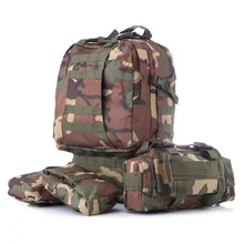 Съемные военные сумки Вещмешок рюкзак военный Кемпинг на открытом воздухе спортивные сумки камуфляж рюкзак 3D тактический сочетание рюкзак 