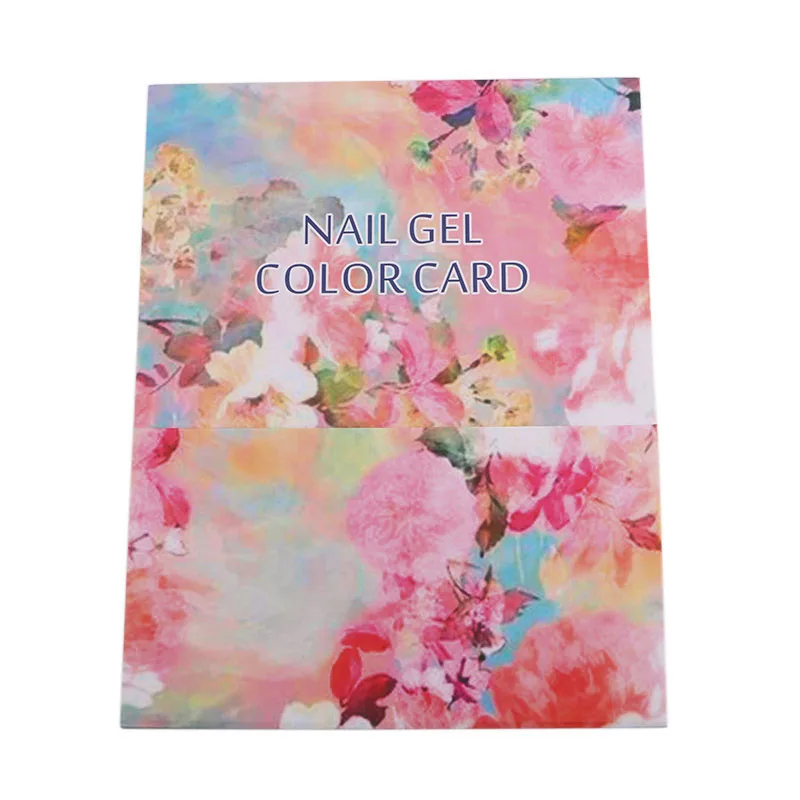 

Acrylic Gel Polish Tips Card Book Color Palette Palette Foldable Salon Art Tools Professional 120 Colors Nail Gel Polish Display