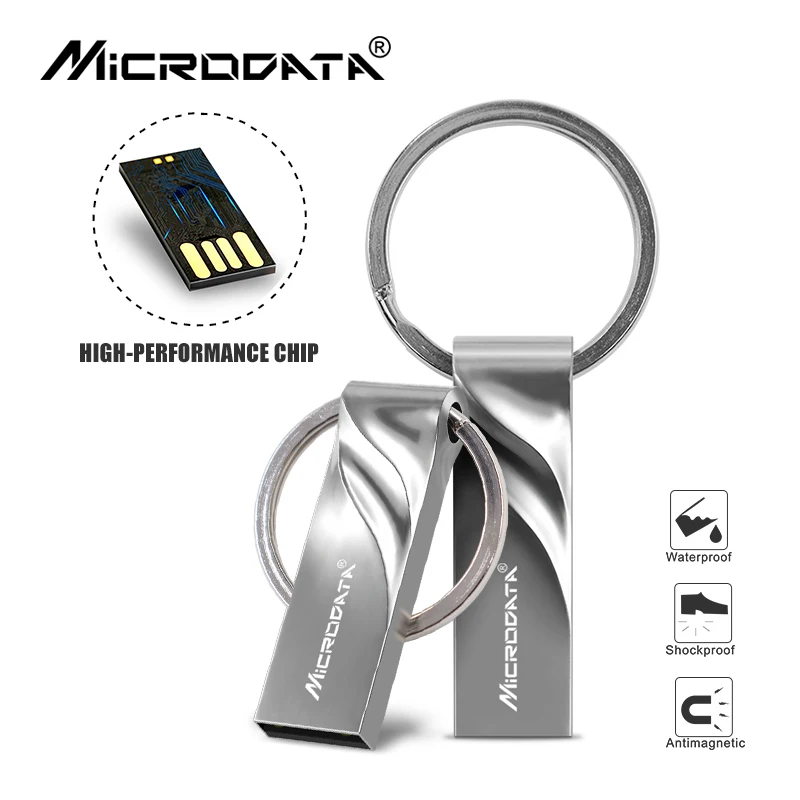 Металлический брелок для ключей металлический USB флеш накопитель 100% реальный 128