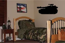 Venta caliente Niños Dormitorio Etiqueta de La Pared Del Ejército Tanque Grande Extraíble Cartel de La Pared Decoración Del Hogar Del Arte del Vinilo Etiqueta de La Pared DEL Y-630