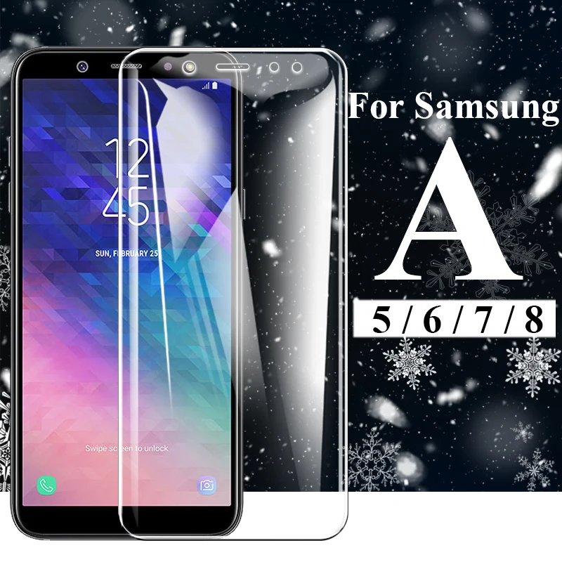 

Protective glass on for samsung galaxy a5 2017 screen protector a6 a7 a8 plus 2018 tempered glas a 5 8 sheet armor tremp sumsung