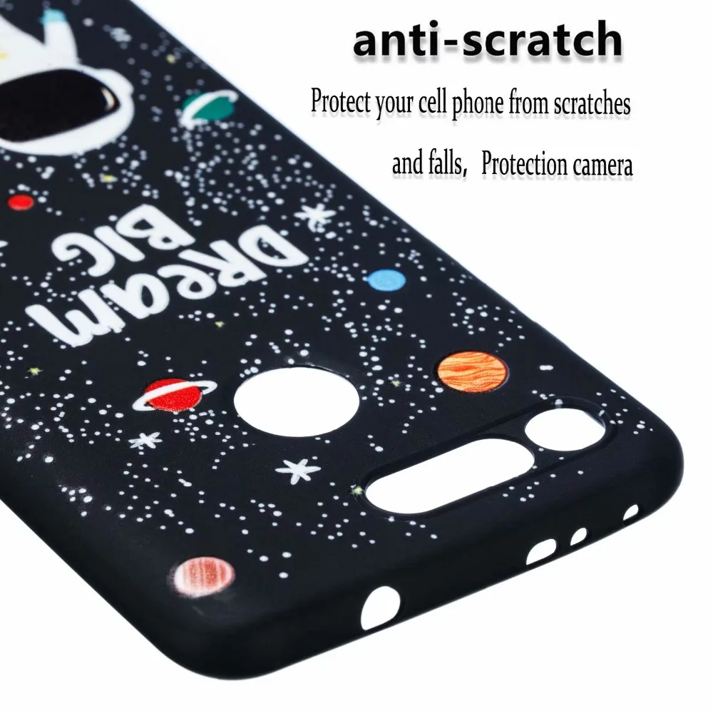 Cute Soft tpu Phone Case for Huawei Honor 8X MAX 8A 8X 8C 8 9 Lite 9i Note 10 V20 Cartoon Pattern Mobile Phone cases Accessories