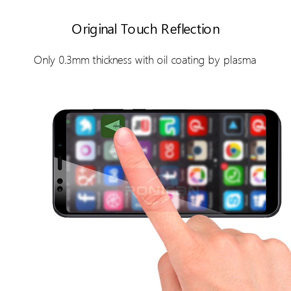 RONICAN 9H полное покрытие Защитное стекло для Xiaomi Redmi 5 Plus защита экрана закаленное Note