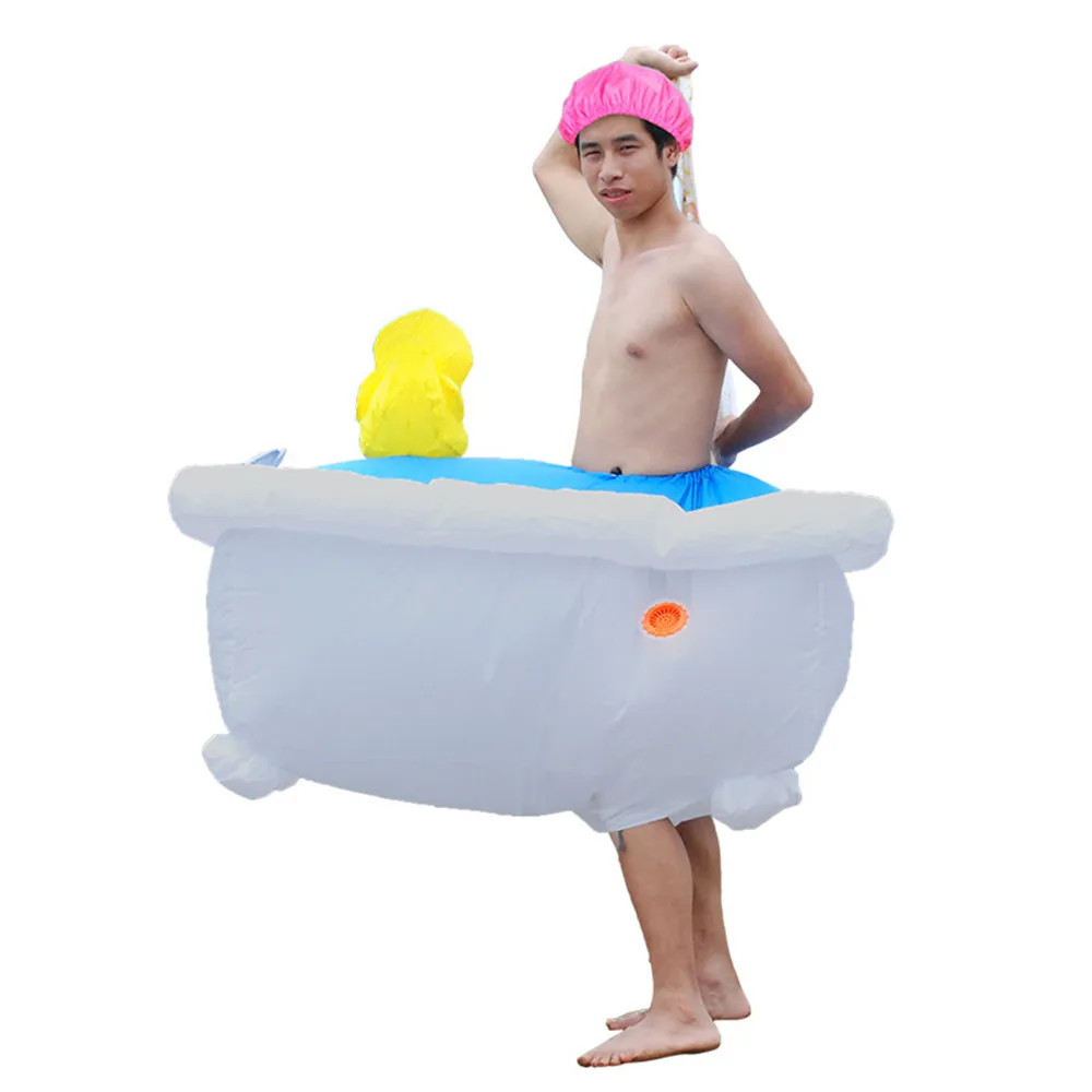 Cosplay&ware Disfraces Adultos Christmas Carnival Costume Inflatable Bathtub Costumes Halloween Men Cosplay Clothing -Cosplayware Store