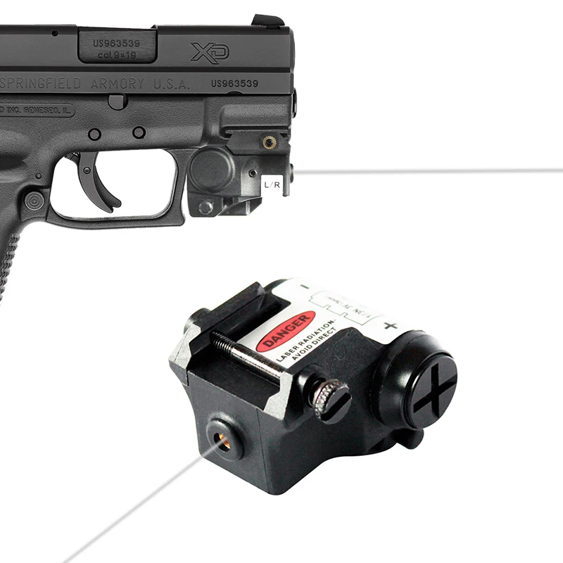 Laserspeed Mini IR Pistol Laser Sight with Picatinny Rail Mount For Shooting Subcompact Self Defense Gun Laser Dot Sight