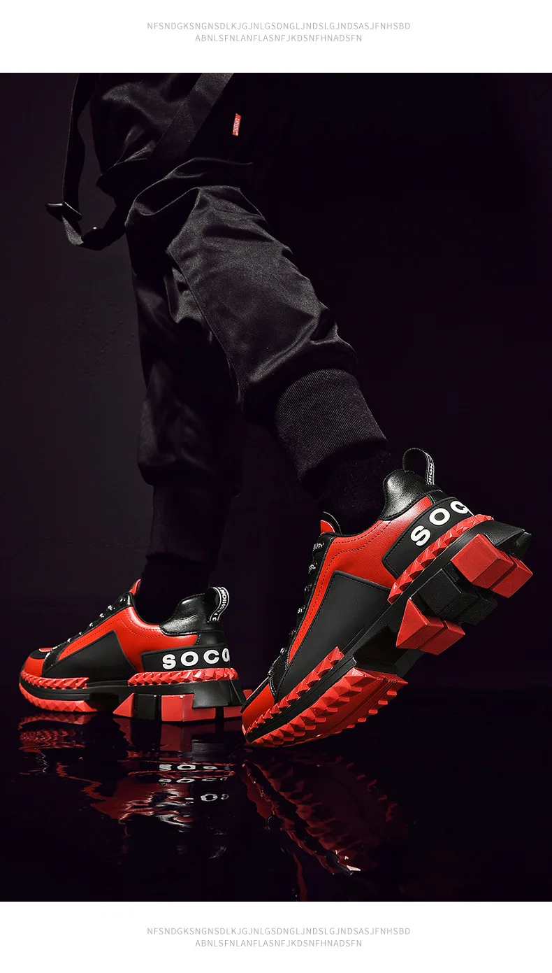Мужские массивные кроссовки в стиле хип-хоп; обувь для папы; обувь на высокой платформе; классические белые кожаные кроссовки Kanye; Tenis Masculino