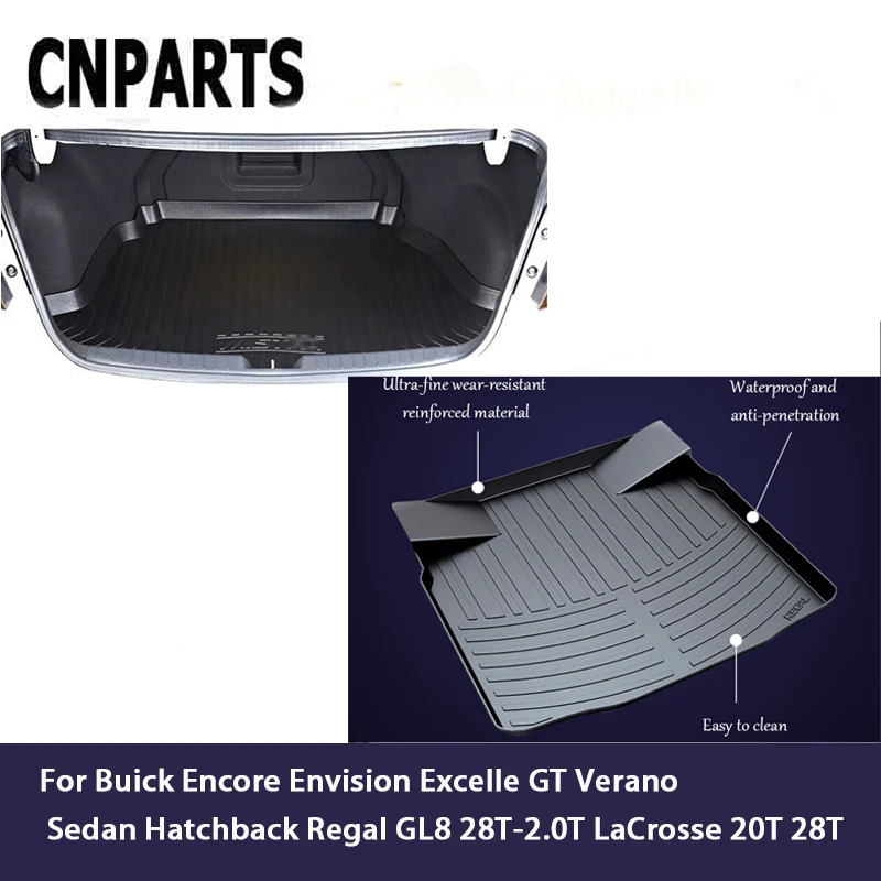 CNPARTS For Buick Encore Envision Excelle GT Verano Sedan Hatchback Regal GL8 28T-2.0T LaCrosse 20T 28T Car Cargo Liner Trunk цена CNPARTS For Buick Encore Envision Excelle GT Verano Sedan Hatchback Regal GL8 28T-2.0T LaCrosse 20T 28T Car Cargo Liner Trunk цены онлайн