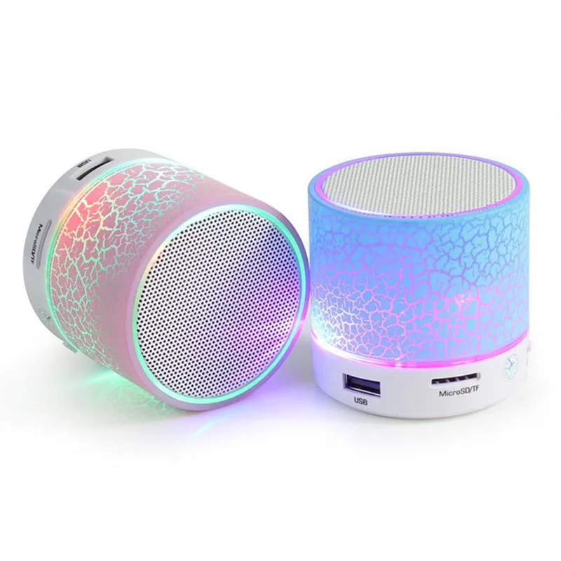 LED Portable Mini Bluetooth Speakers Wireless Hands Free Speaker With