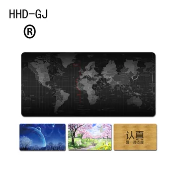 

HHD-GJ 800x300 Large Mouse Pad for Gaming Player desk laptop Rubber Mouse Mat Mousepad Edging Locking Mat