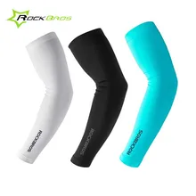 Rockbros Велоспорт рукавицы Лето анти-УФ дышащий Прохладный Спорт Волейбол Баскетбол рука рукав беговые рукава наручная повязка