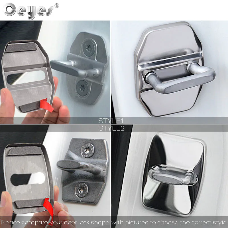 Ceyes Car Styling Door Lock Cover Accessories Case For Bmw M E60 E39 E36 E30 X5 E53 1 2 5 7 Series G30 E34 E92 Auto Emblems car door lock cover car door cover