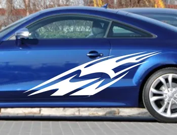

Car Racing Stripe Sport 63''x 19'' Door Decal for TT Vinyl Side Stickers ZC52