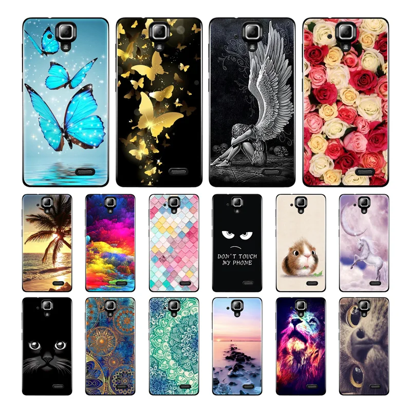 

Geruide Case Cover For Lenovo A536 5.0" soft silicon phone cover For Lenovo A536 cute printing protective Back A536 phone case