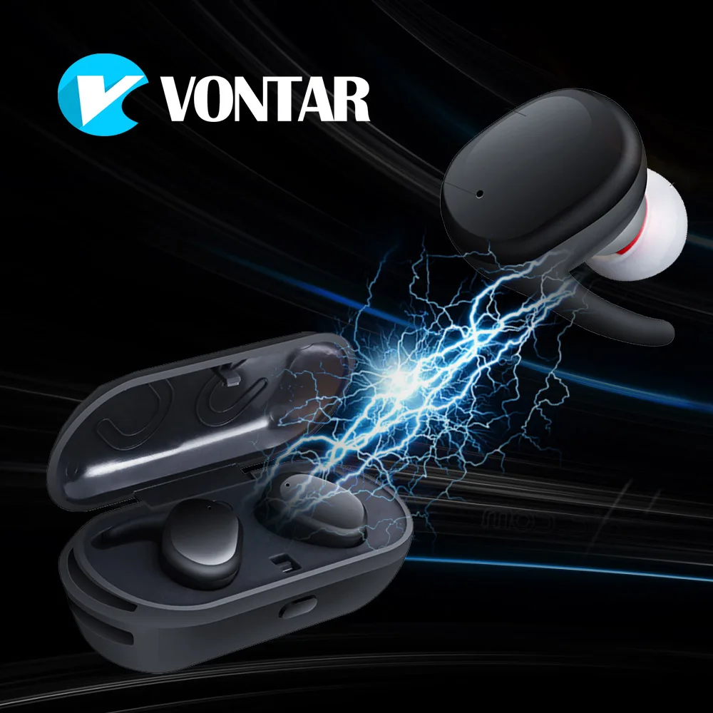 

VONTAR 9100s Mini Wireless Earbuds True wireless Bluetooth earphone portable with charging box handsfree Touch control