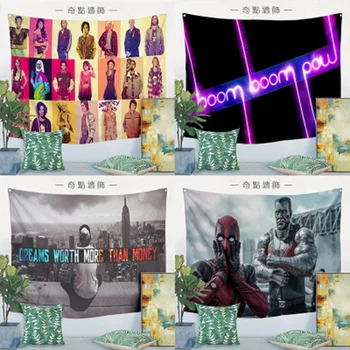 

Rock music poster Popular band LOGO flag banner wall sticker retro cloth art hanging painting tapestry bar cafe home decor