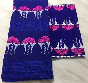

Hot sale african swiss voile lace in switzerland 5+2yards nigerian lace fabrics NXX002 latest african laces 2019 cotton lace