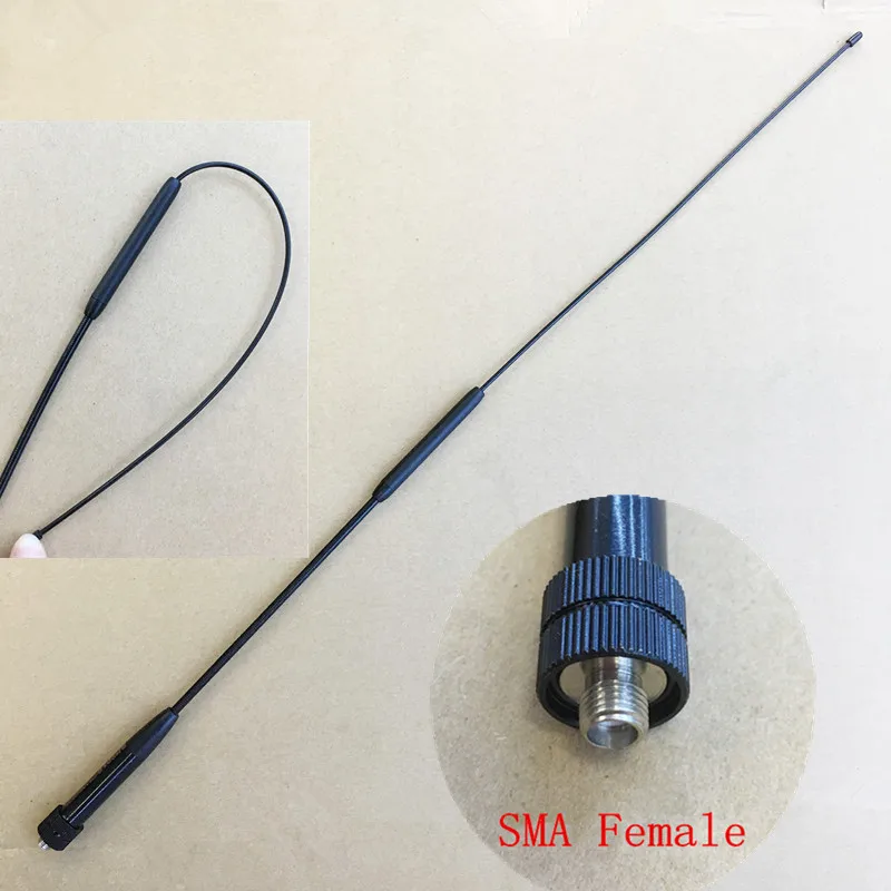 Honghuismart RH901S УФ антенны широкий диапазон SMA Feamle для Kenwood Baofeng, PUXING, Quansheng TG-UV2, WEIERWEI и т. д. Портативная рация